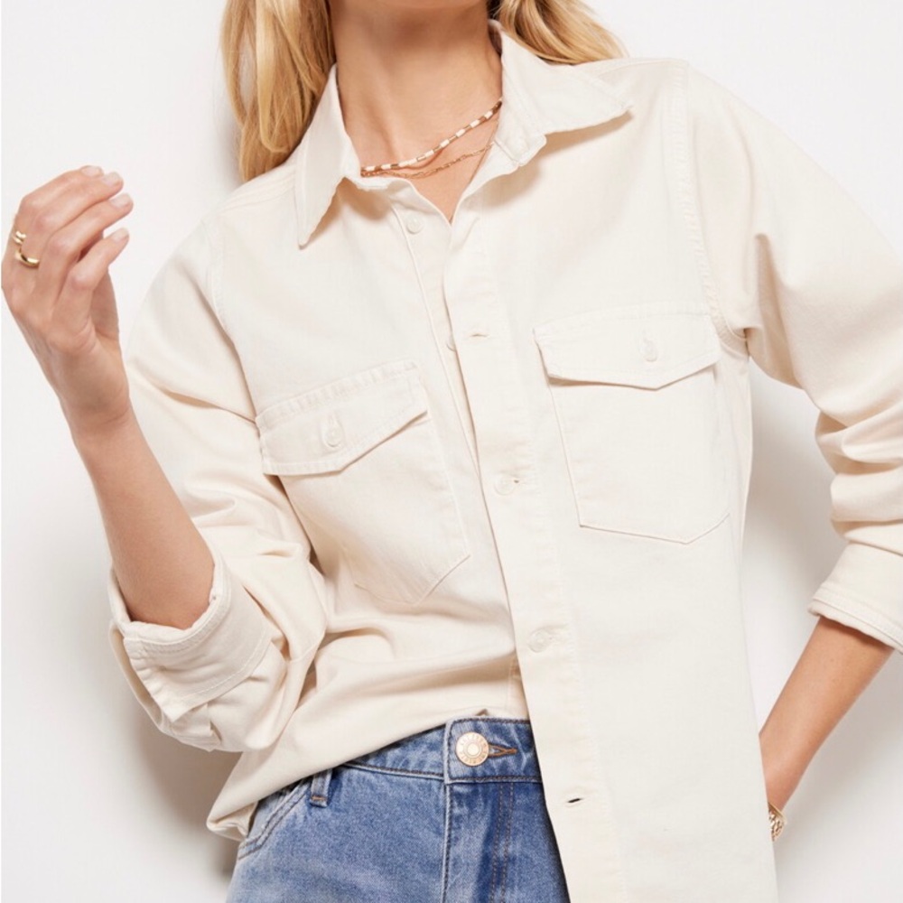 Good American Cream Jacket